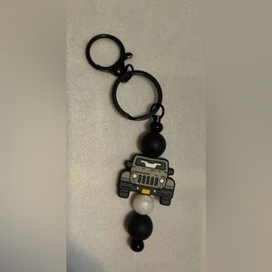 Black and Gray Car Keychain -NEW